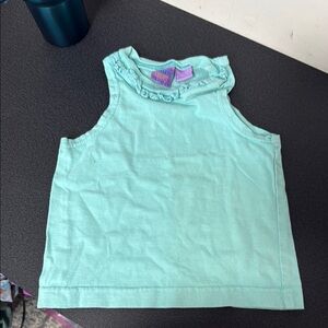 Blue Ruffled Collar Tank Top vintage 90’s mervyns